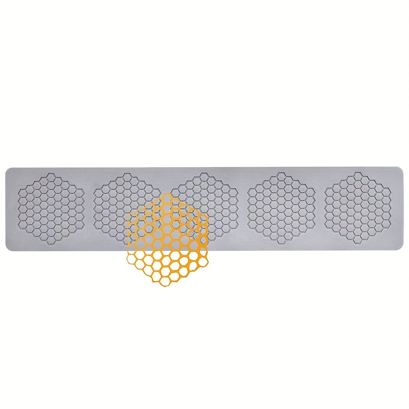 Silicone Molds Shaped Like Honeycombs, Featuring A Hollow 3d Beehive Design, Perfect For Candy Lace, Baking, Polymer Clay Projects, And Decorating Desserts Like Cupcakes And Cakes