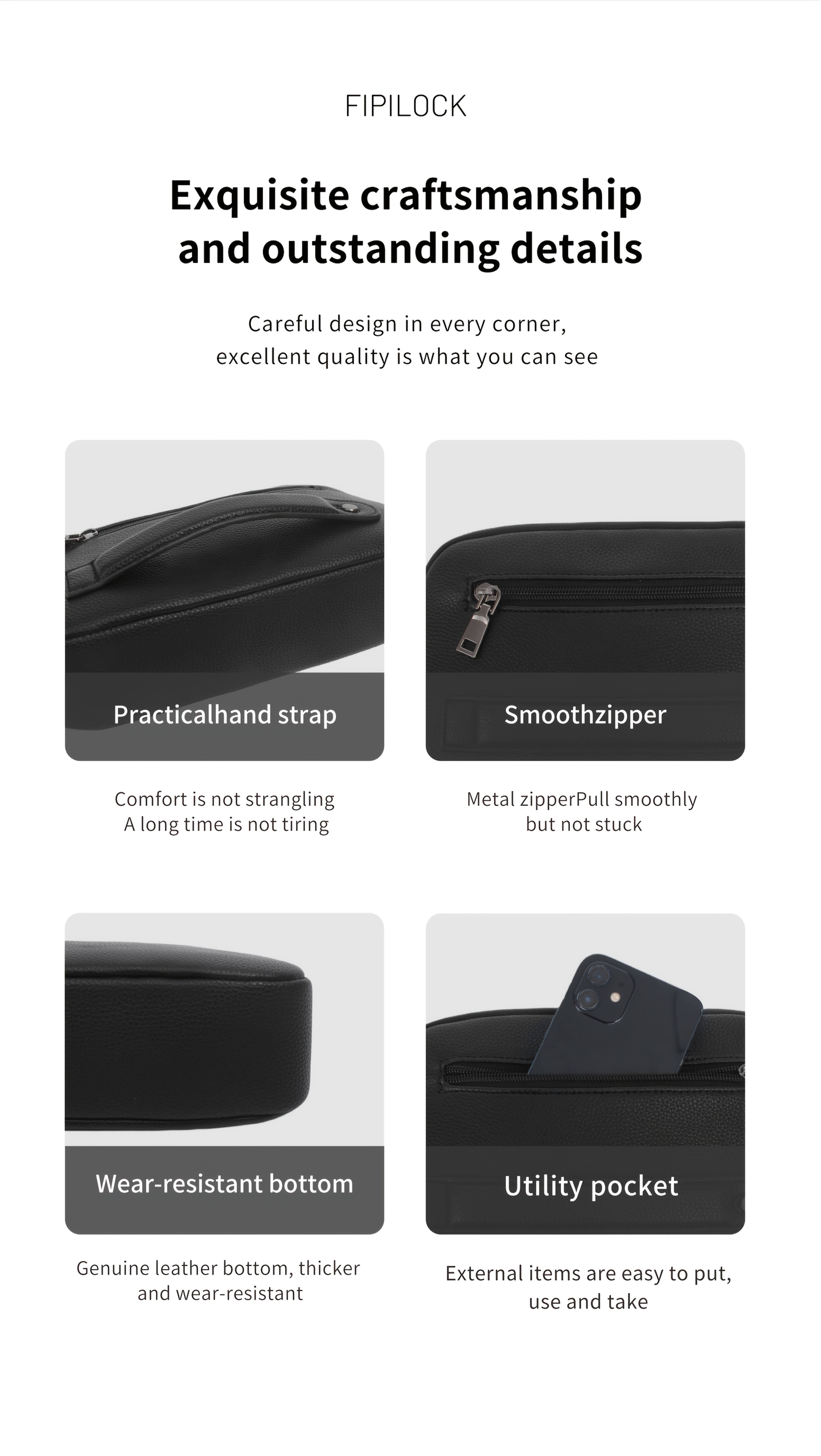 Unisex Smart Fingerprint Lock Makeup Travel Bag - USB Rechargeable Anti-Theft Handbag with Gift Box, Multiple Colors, Synthetic for Daily Commute & Travel, Secure Travel Bag, Sleek Design, Durable Zipper Closure