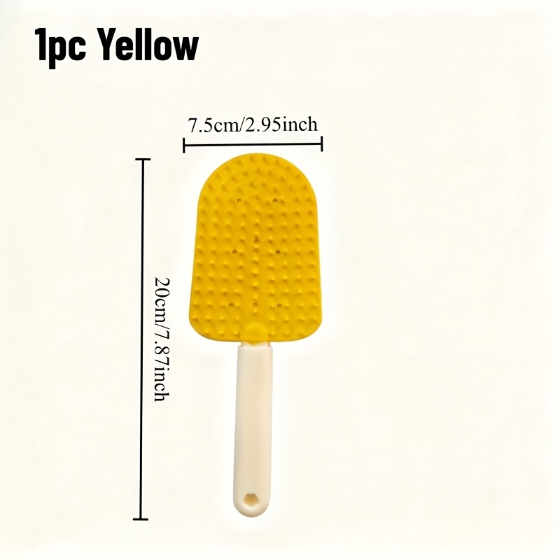 Brosse pour Chats à Autonettoyage, Brosse de Toilettage pour Enlever les Poils Morts, Nœuds et Saletés, Idéale pour Chats à Poils Longs, Vert