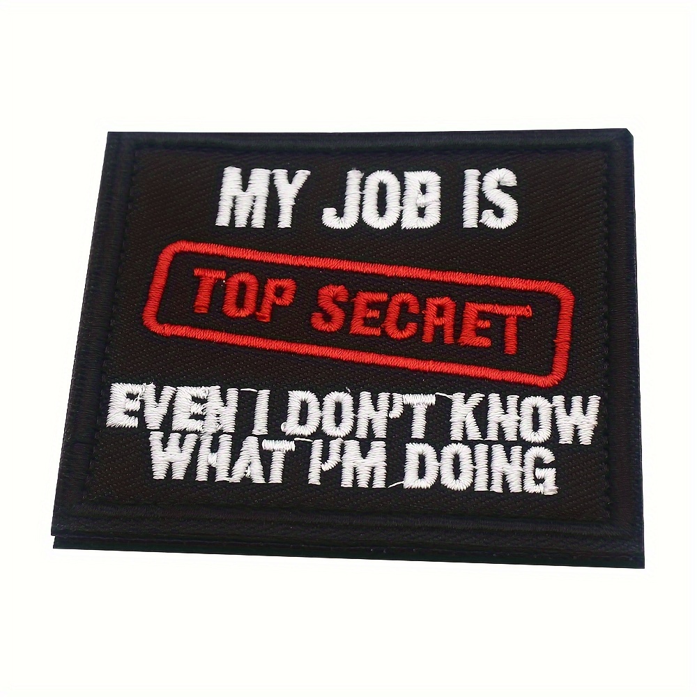 Temu – TEMU Humorous Patch, Badge With Fastener For Use On Helmets, Hats, Bags, Backpacks, Dog Harnesses, And Vests