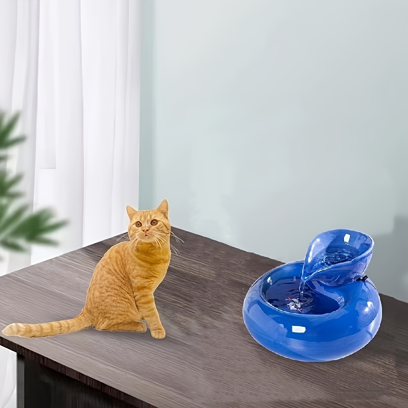 Ceramic Fountain Lucky Kitty Drinking Fountain Ceramic Cat