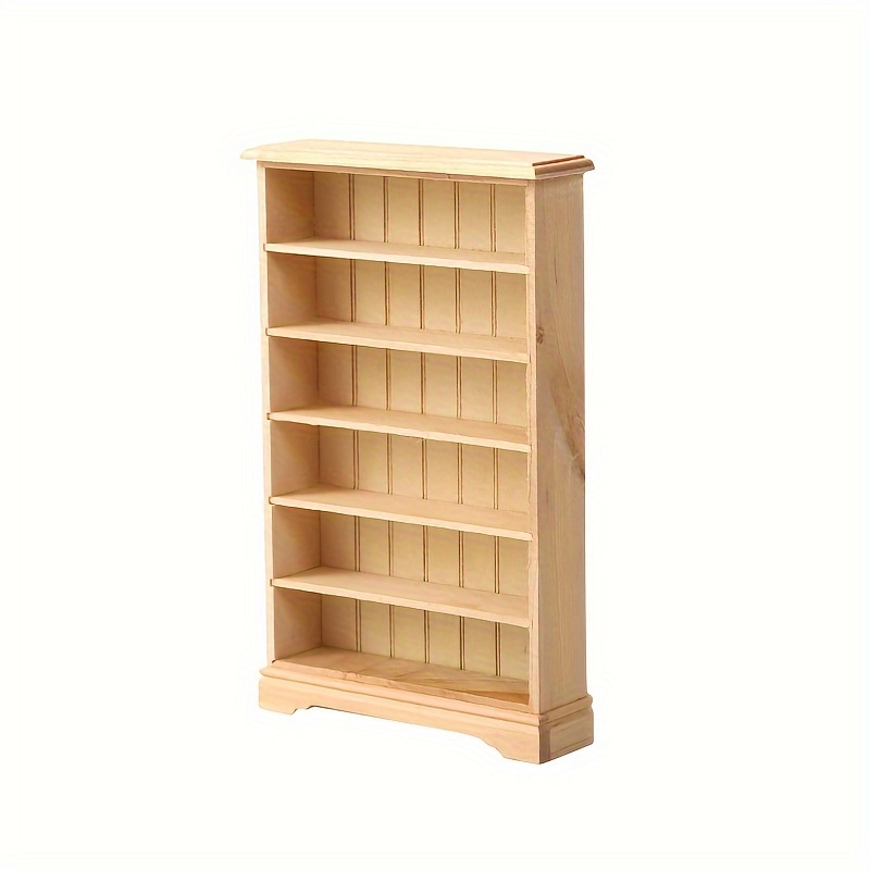 Miniature Dollhouse Floor Shelf 112 Scale Bookcase 6 Layers Temu