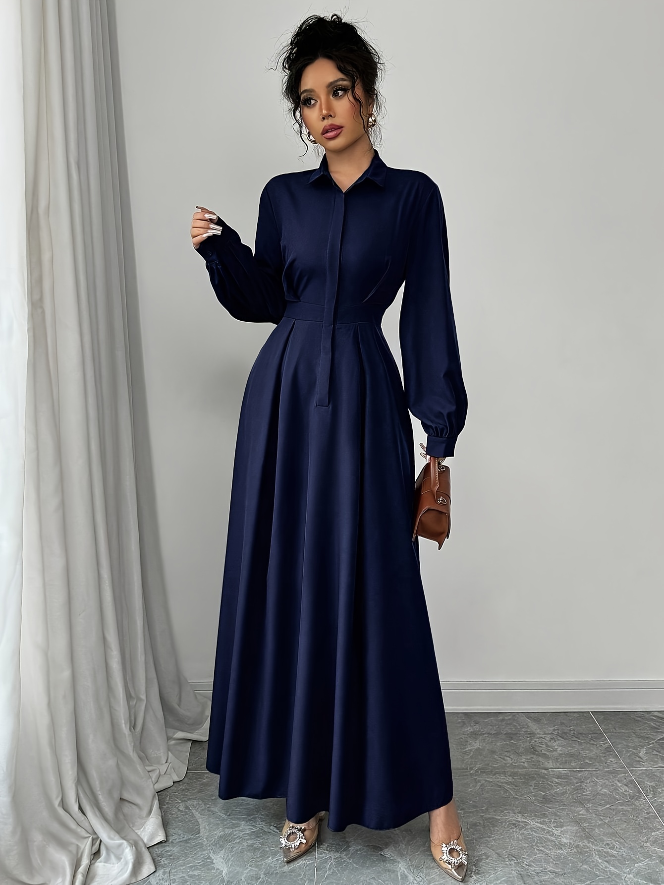 long sleeve work dress Oversized T- Shirt Dress – PricedJustRightFashion main image 0