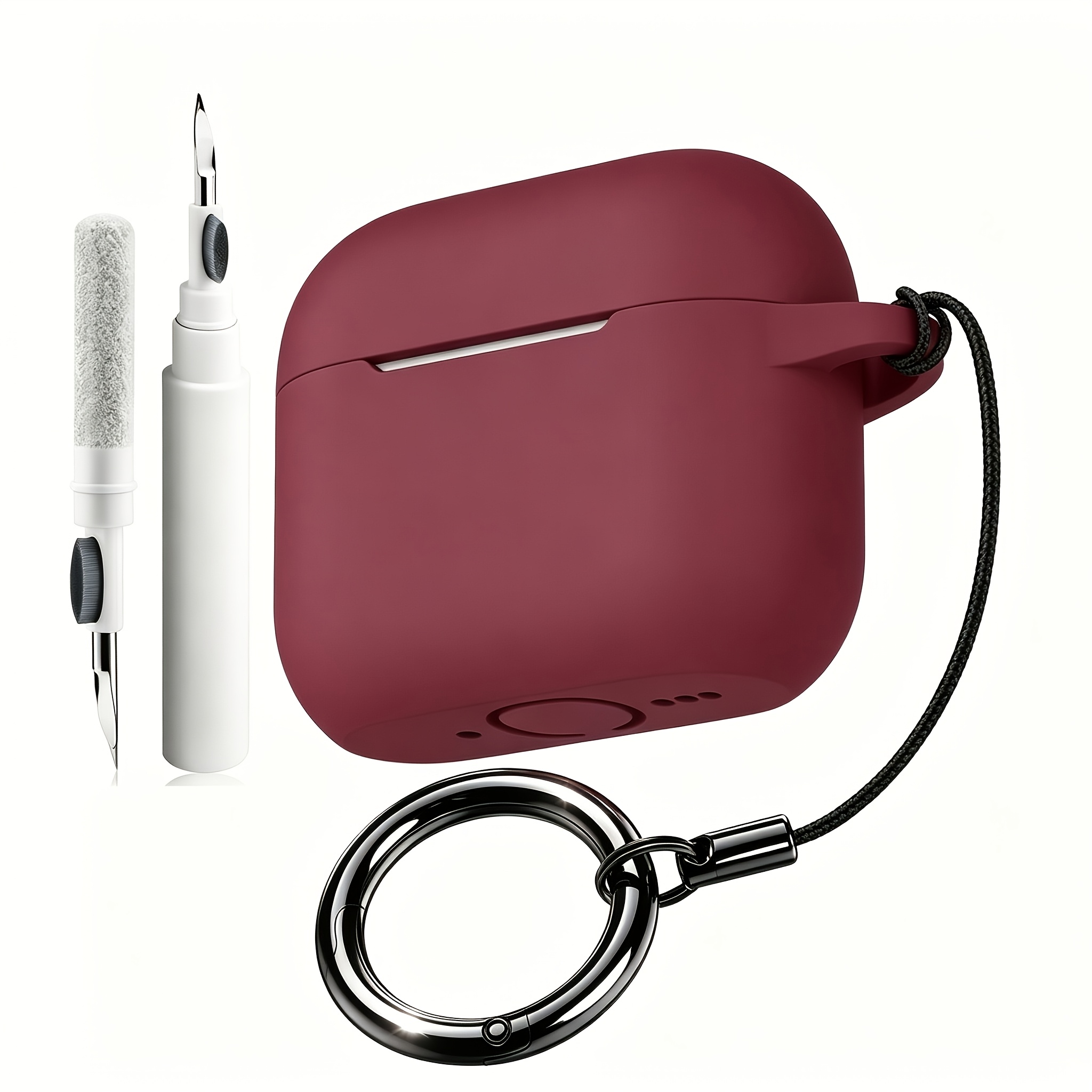 TEMU Étui pour Airpods 5 (2026) et 4 (2024) avec cordon et porte-clés, étui de protection souple compatible avec Airpods 5 (2026) et 4 (2024),