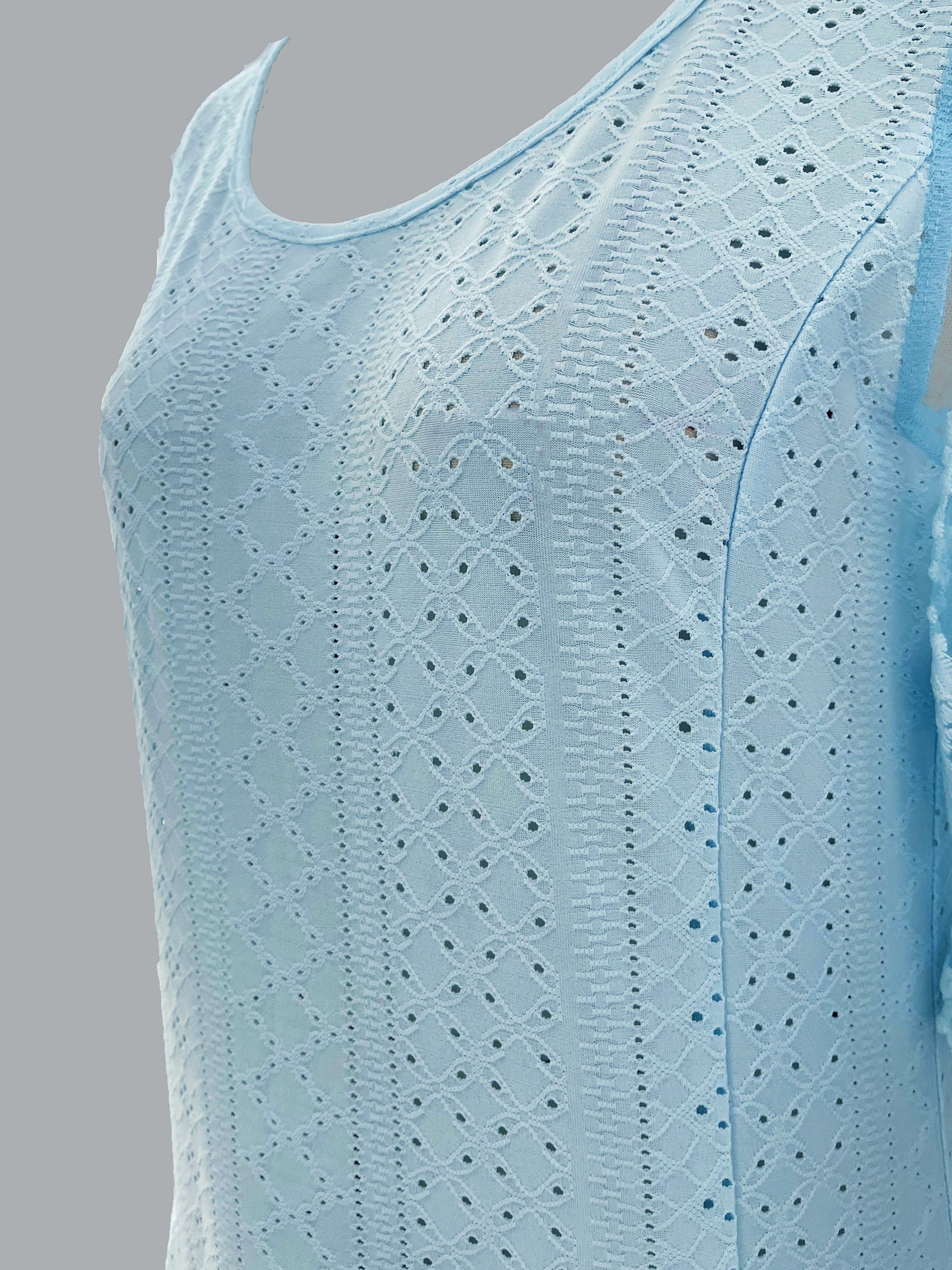 women' blue lace contrast sleeve casual dress round Temu South