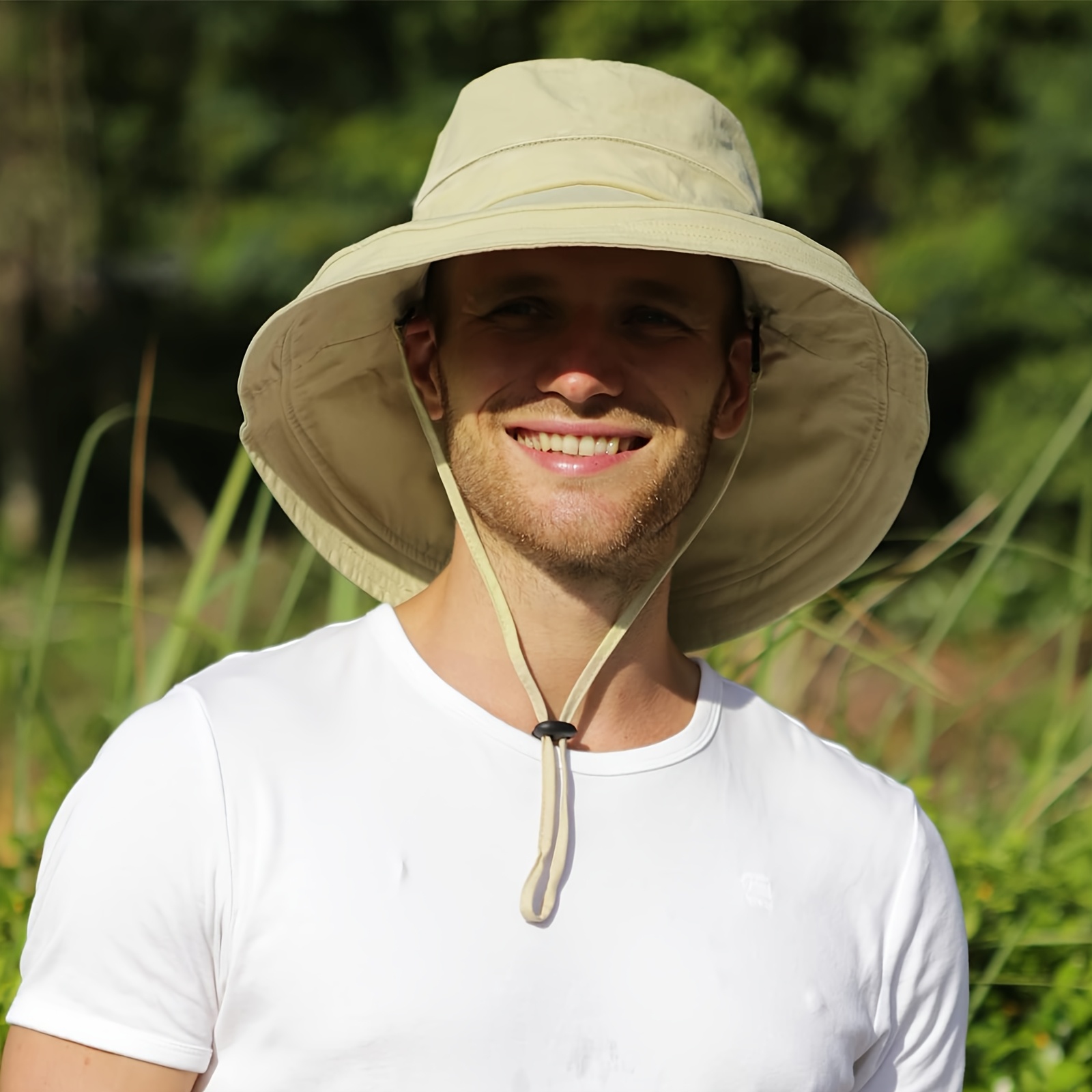 Cappello da sole estivo a tesa larga pieghevole da spiaggia