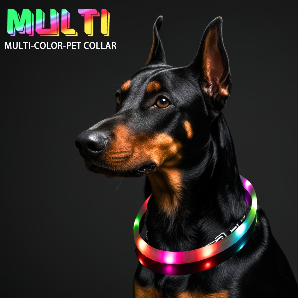 

Led Dog , Polyester , Rechargeable Pet Necklace, - Dog , And , For Small, And The Length Is Approximately 27.5 .