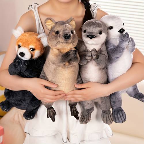 13 78 plush animal toys red panda otter kangaroo soft polyester stuffed animals for home decor party favors stuffed plushies