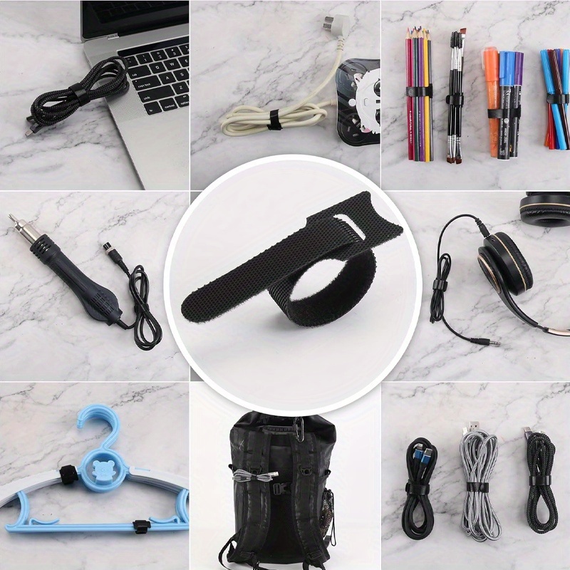 Reusable Cable Ties, 280pcs 15.01 cm Adjustable Straps