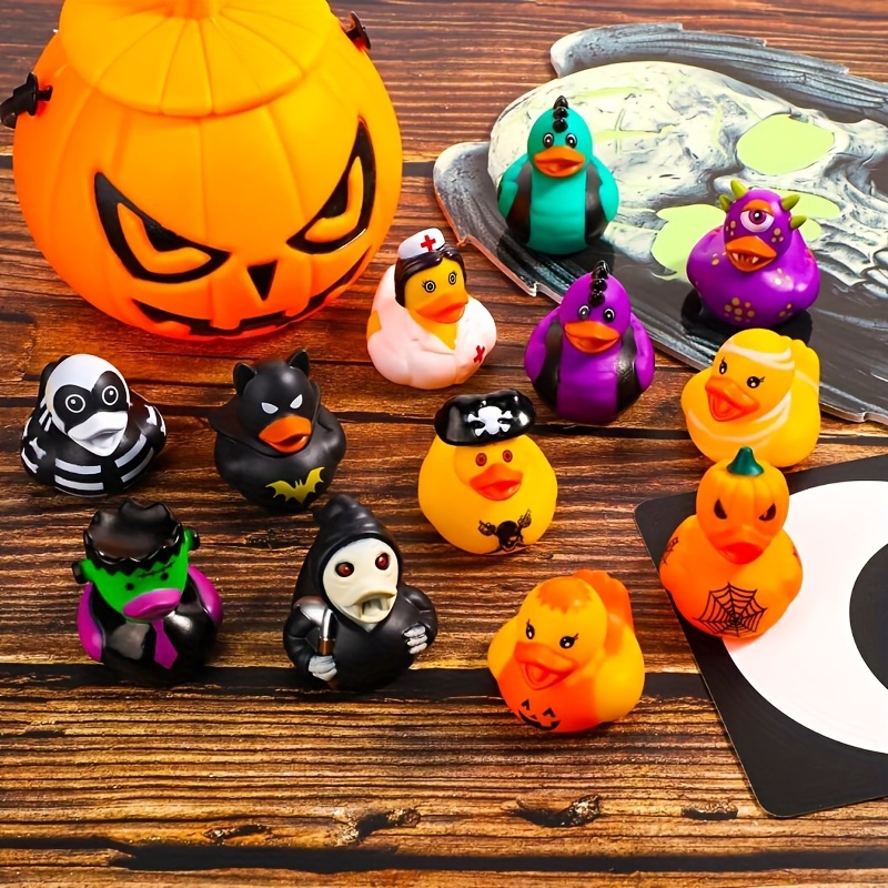 

Assorted Halloween Rubber Ducks - 8/16/20 Piece | Perfect For Party Favors, Classroom Rewards & Decorations | Durable Pvc Material | Ages 6-8