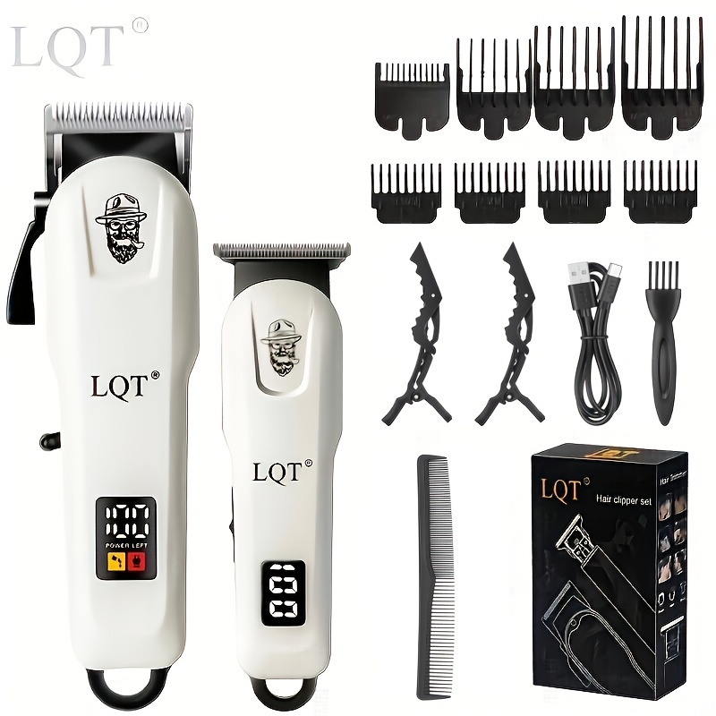 Image of Lqt Kit, Electric Hair Clipper And Shaver With Usb Fast Charging And Lcd Power Display, Essential Gift For Home And Travel, Perfect For Husbands, , And Elders