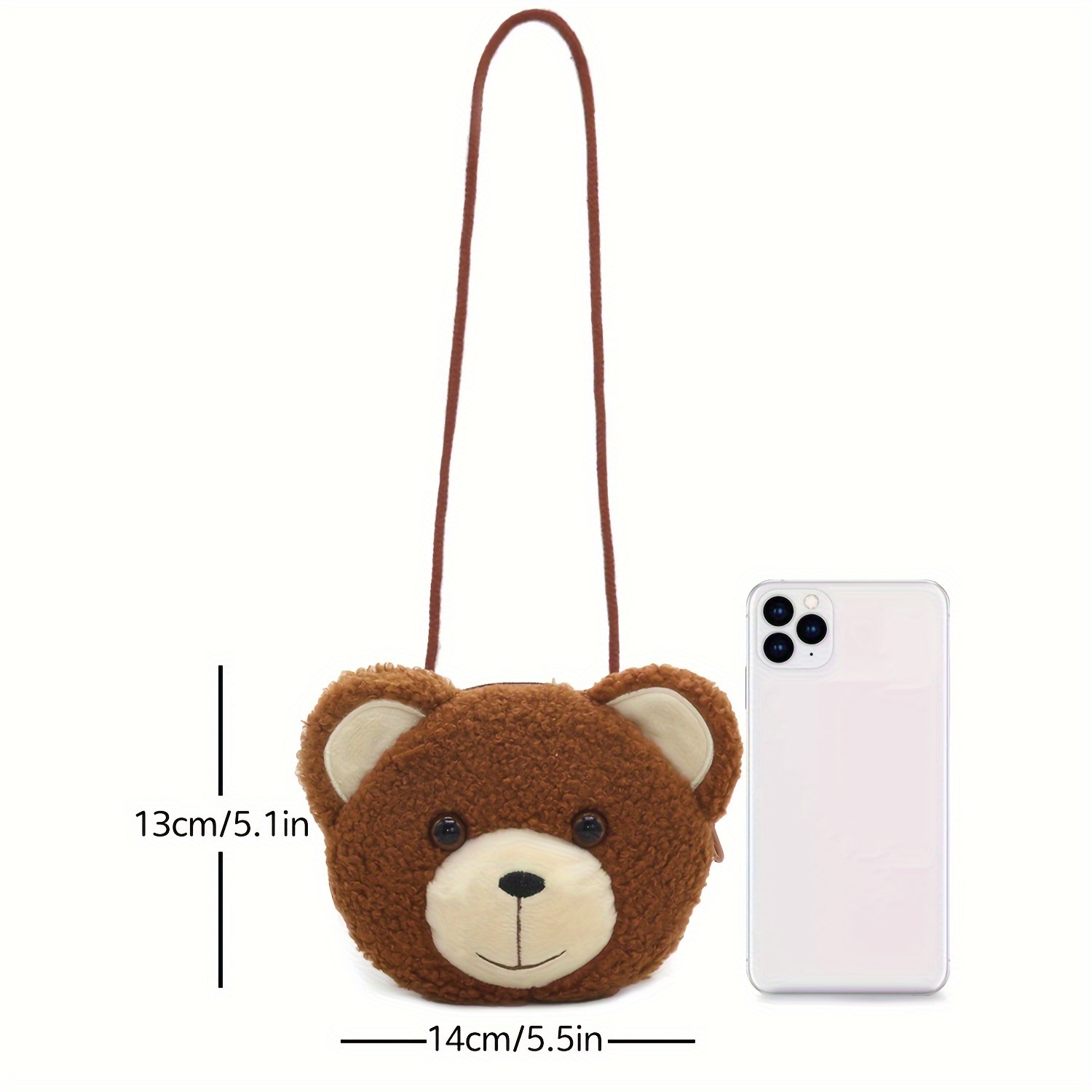 Bear Design Miley crossbody tas donkerbruin | 017043-Donkerbruin
