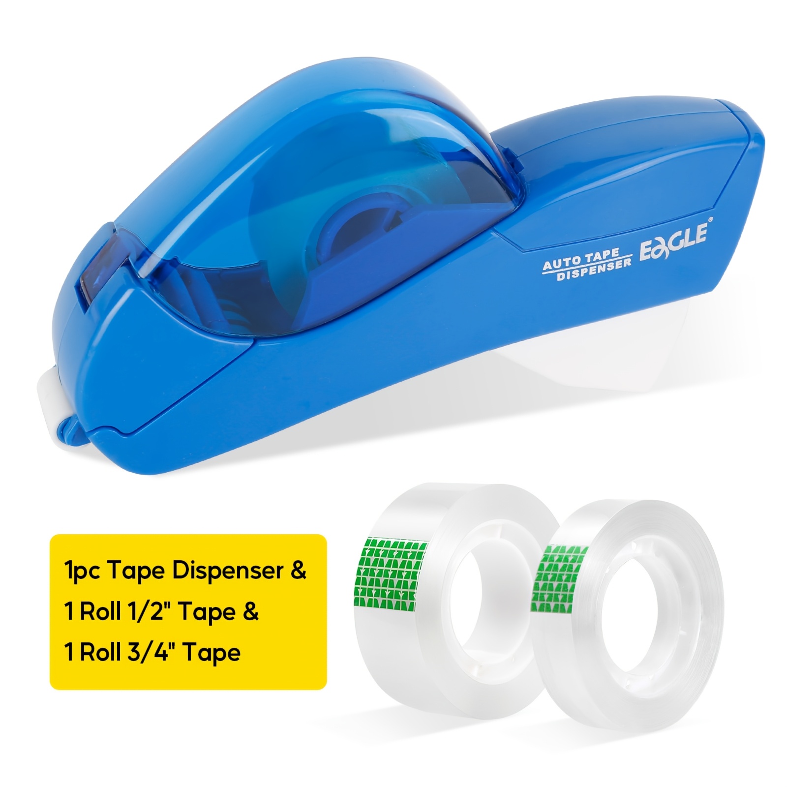 E-shop Klebeband Nachfüllrollen, separat erhältlich, Klebebandspender, automatischer Klebeschneider, passend für 1/2''-3/4'' Klebeband, 12 Rollen/8