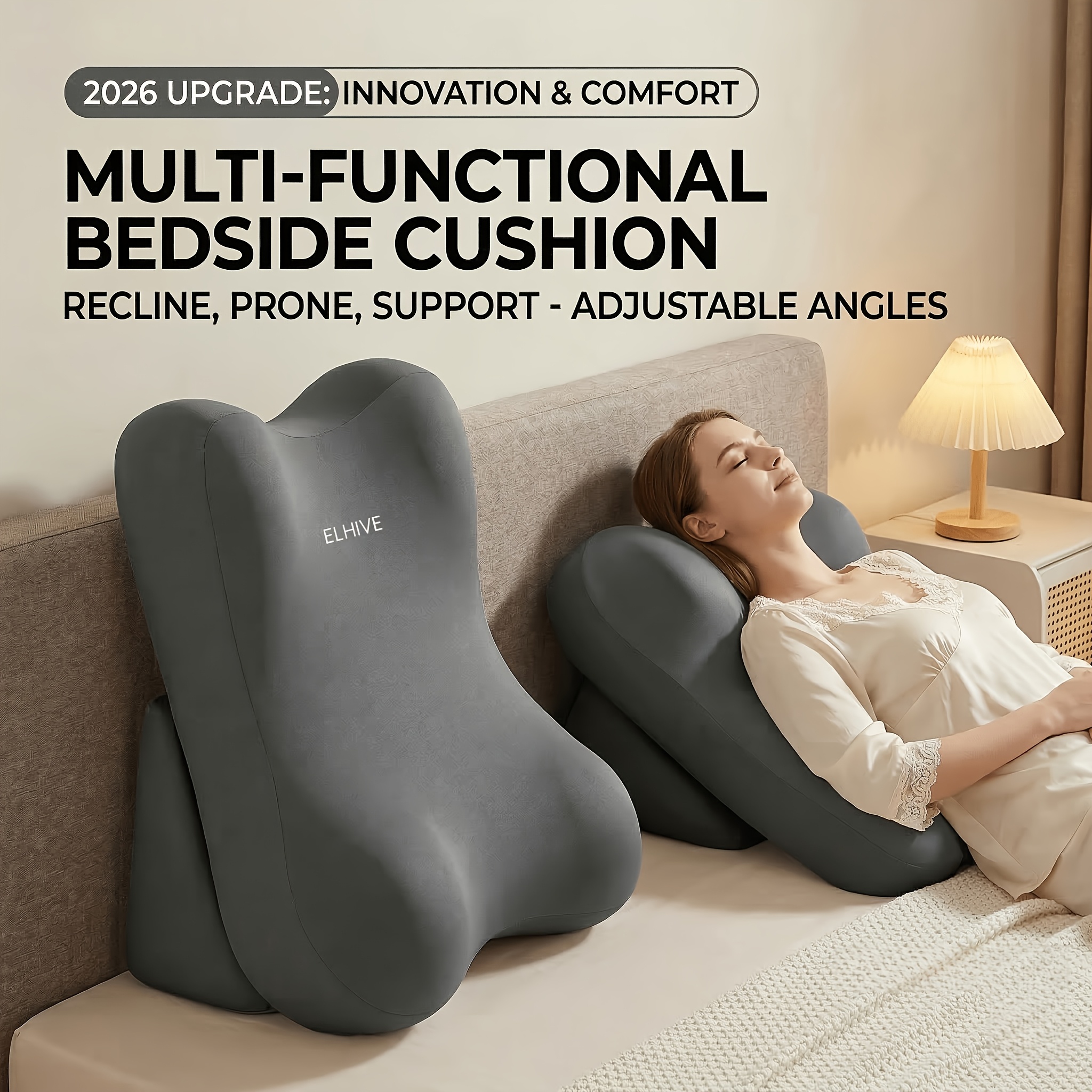 Cojín cuña lectura espalda memory foam Temu
