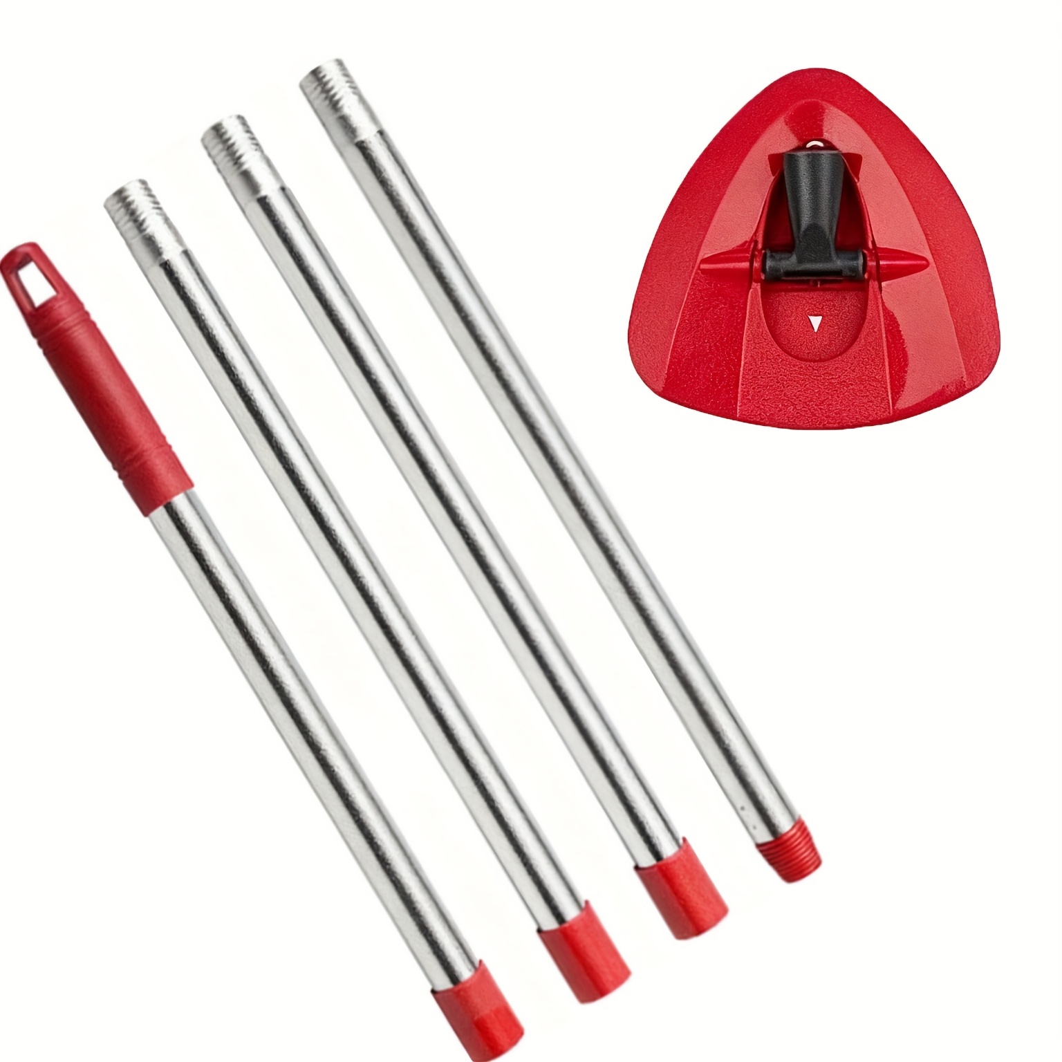 TEMU Compatible avec 1Tank Rotating Mop : Manche Extensible 4 Sections (30-58 pouces) + Kit d'Accessoires de Base, Pièces Durables pour un Nettoyage
