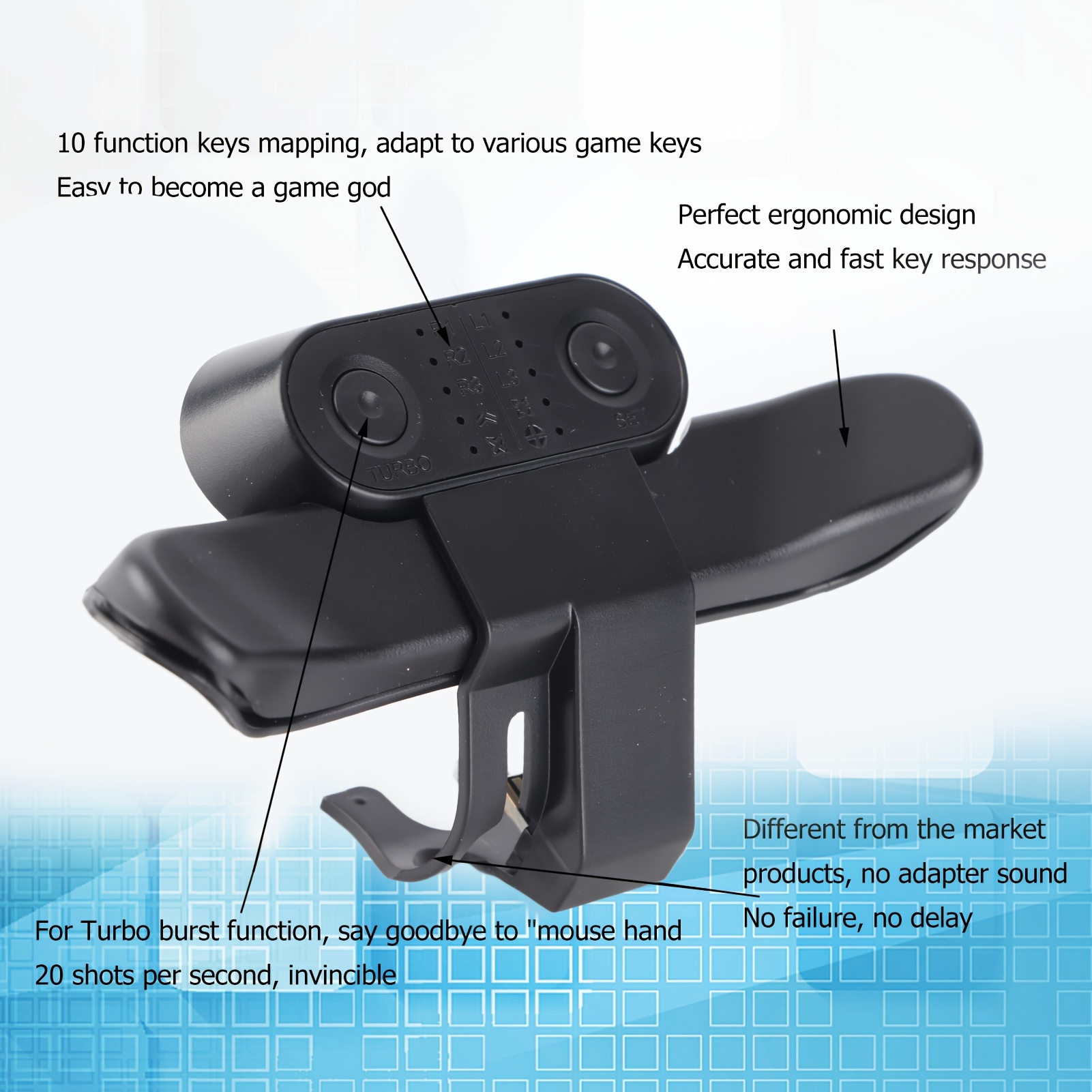 

Paddles Multifunction Ergonomic 10 Key Mappings For