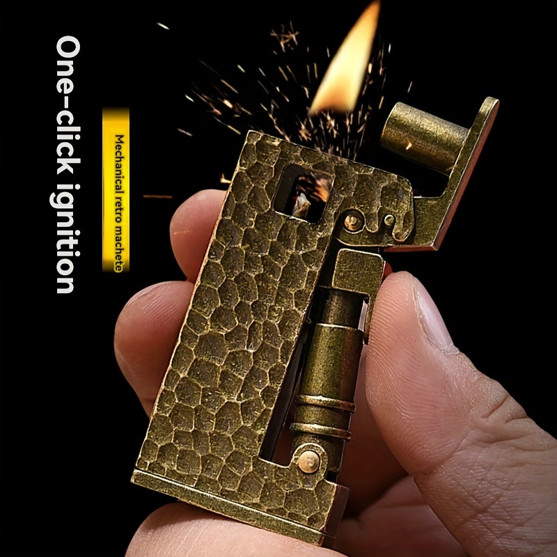 

Mechanical Machete Lighter Rare Retro Men's Gift Kerosene Creative Personality Shape (no Kerosene)