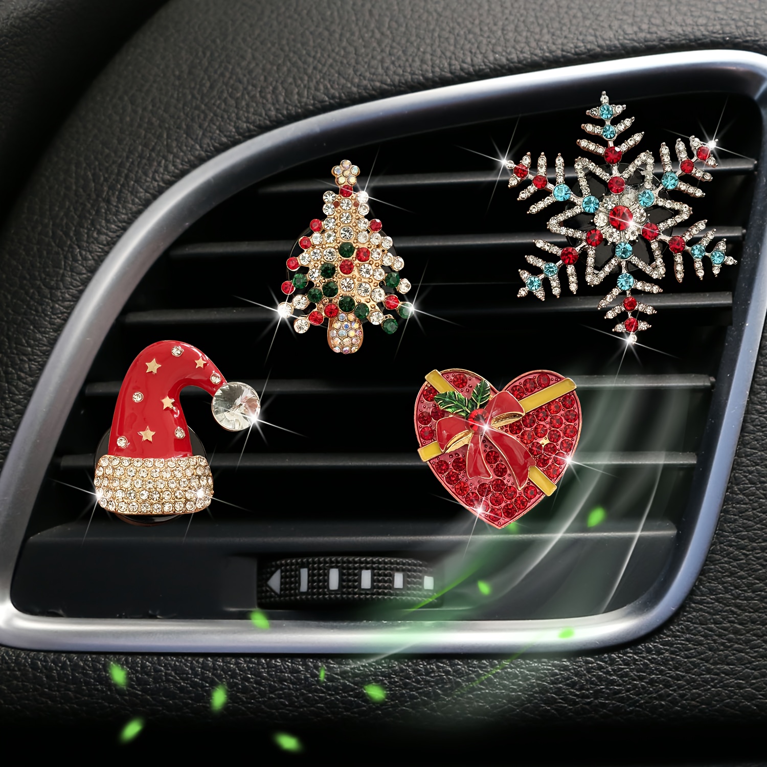 

1pc, Alloy Christmas Car Air Freshener , , Christmas Tree, Hat, , , Air , Source, Car
