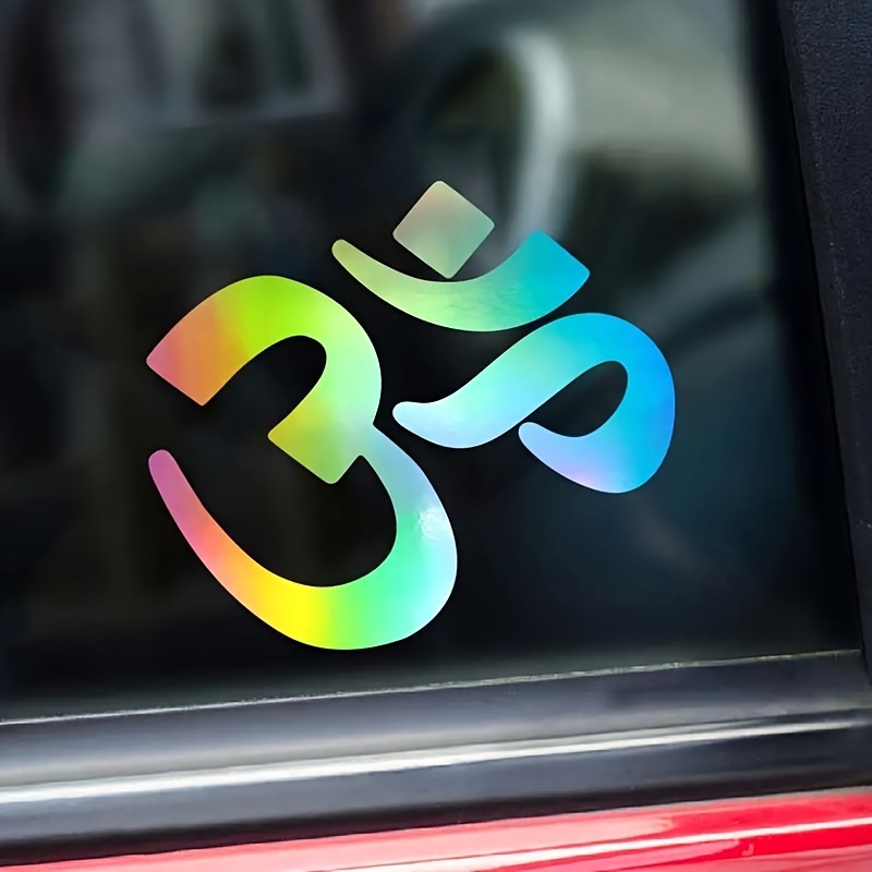Yoga Om Circle 6 Vinyl Decal Car Window Sticker Car Namaste Peace Meditate