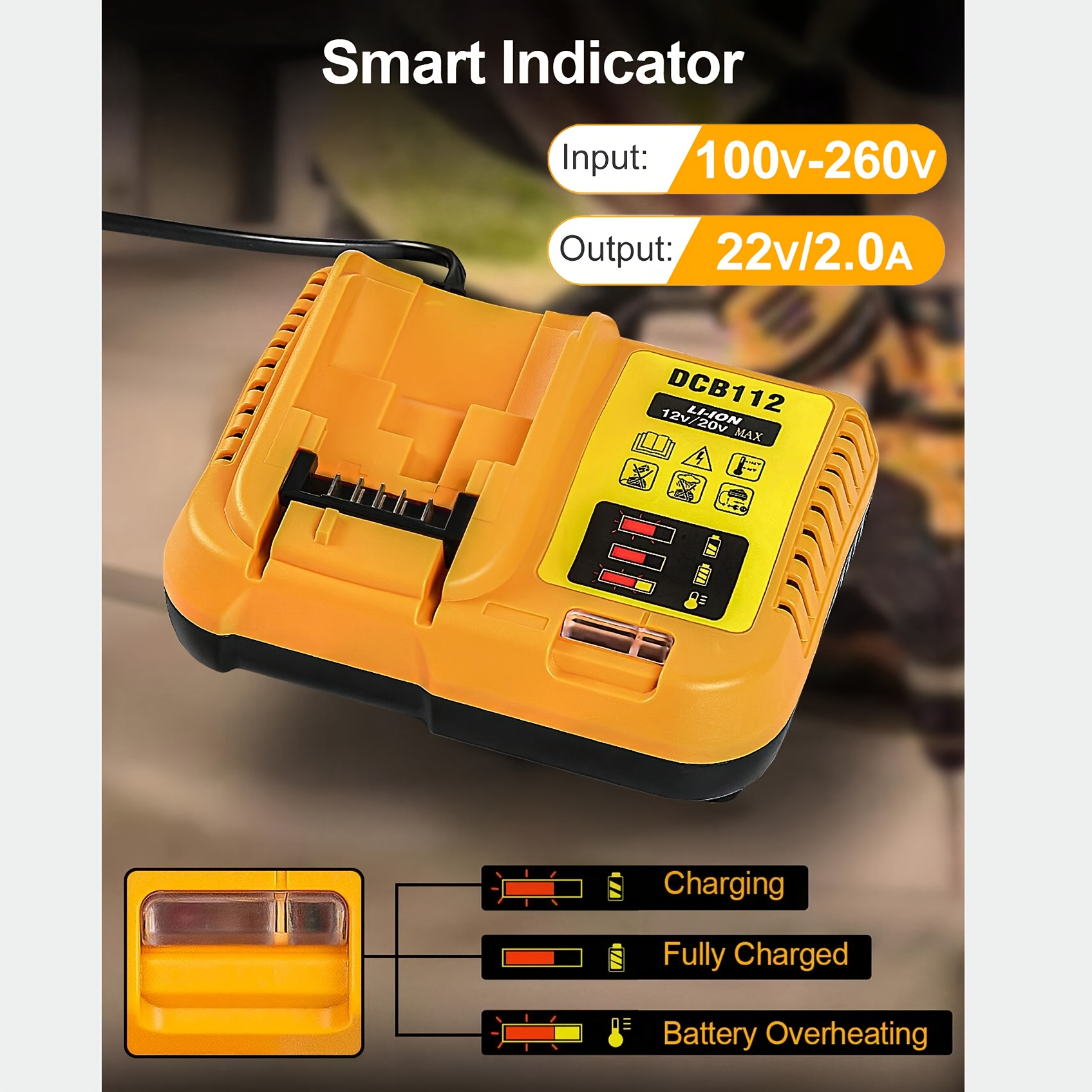 

Replacement For Dewalt 12v/20v Max Rapid Battery Charger, Power Tools, Apartment , Household Gadgets, Christmas Gifts