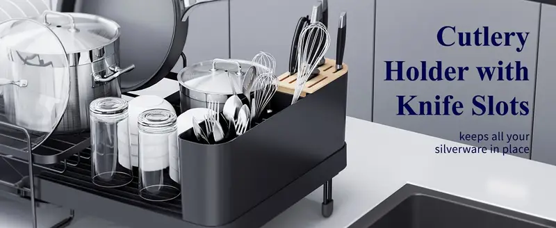 anti rust large dish drying rack multifunctional dish rack and set extendable dish drying rack versatile drying dish baskets bins containers Product details 5