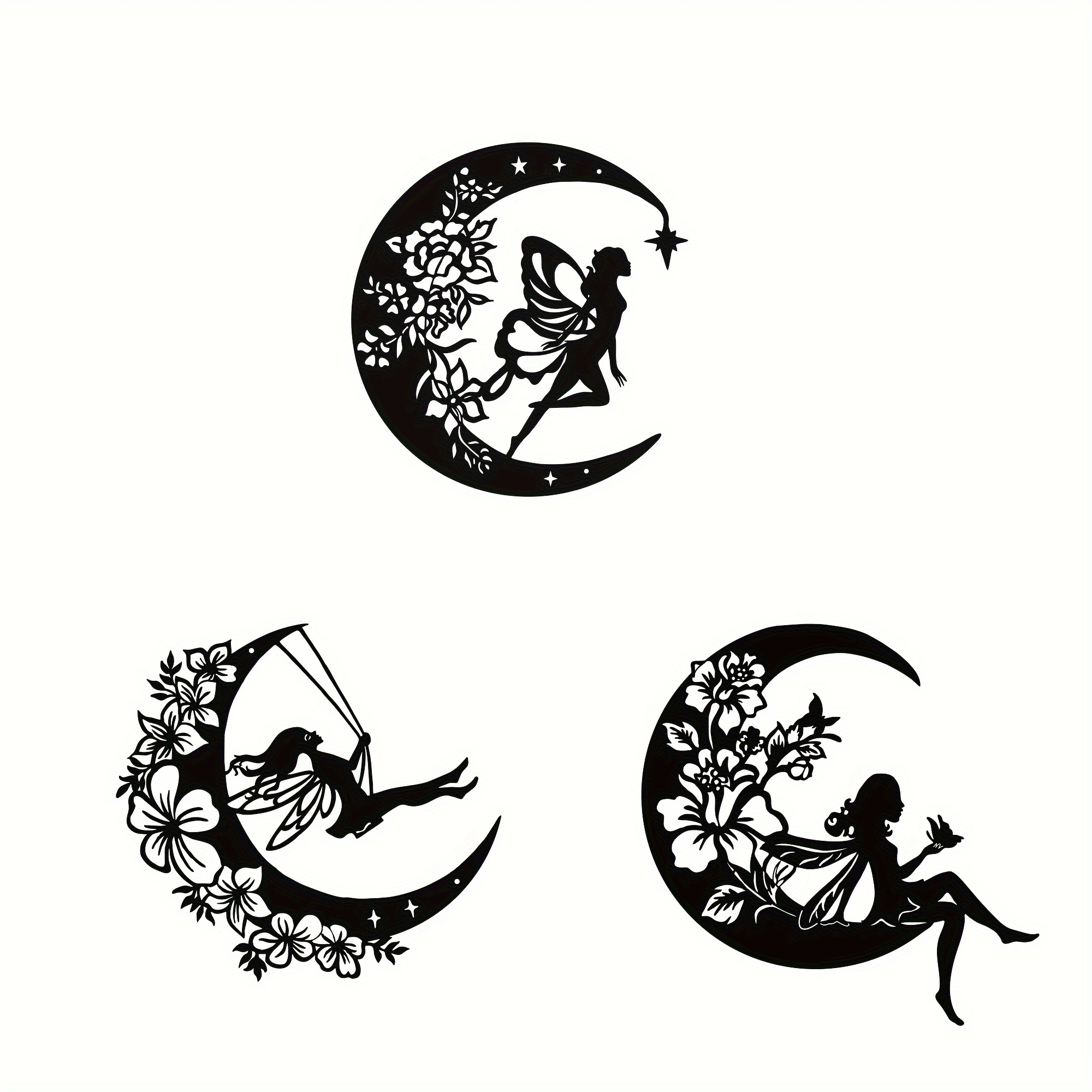 TEMU 2d Flat, [2d Flat] 2d Flat Acrylic Phase Wall Decor 3pcs Set- Includes Wall Art, Door Decoration, Wall Hanging, Background Decoration, Room