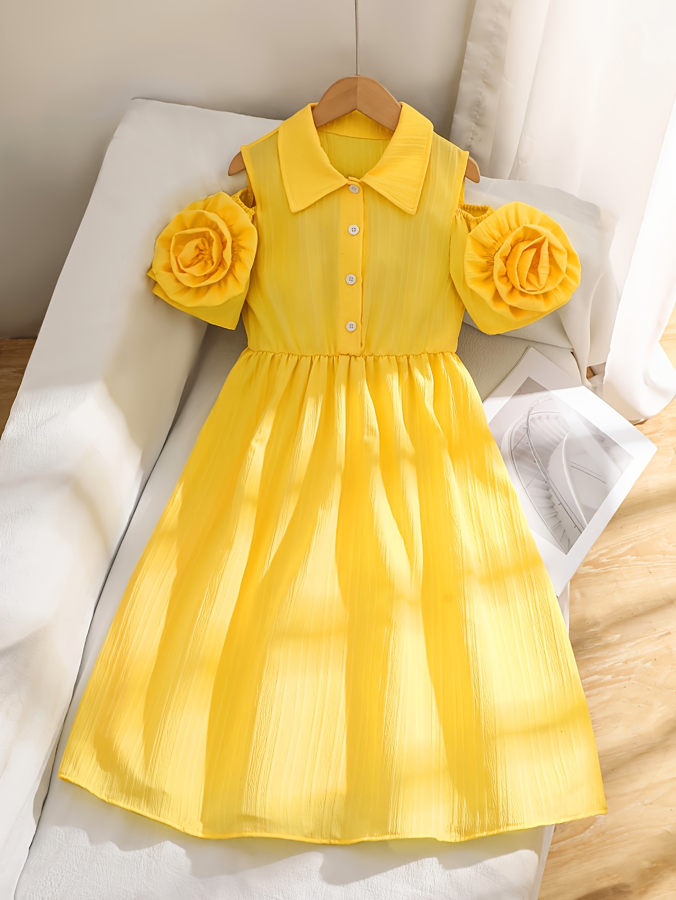 girl dress yellow sold on Temu United States