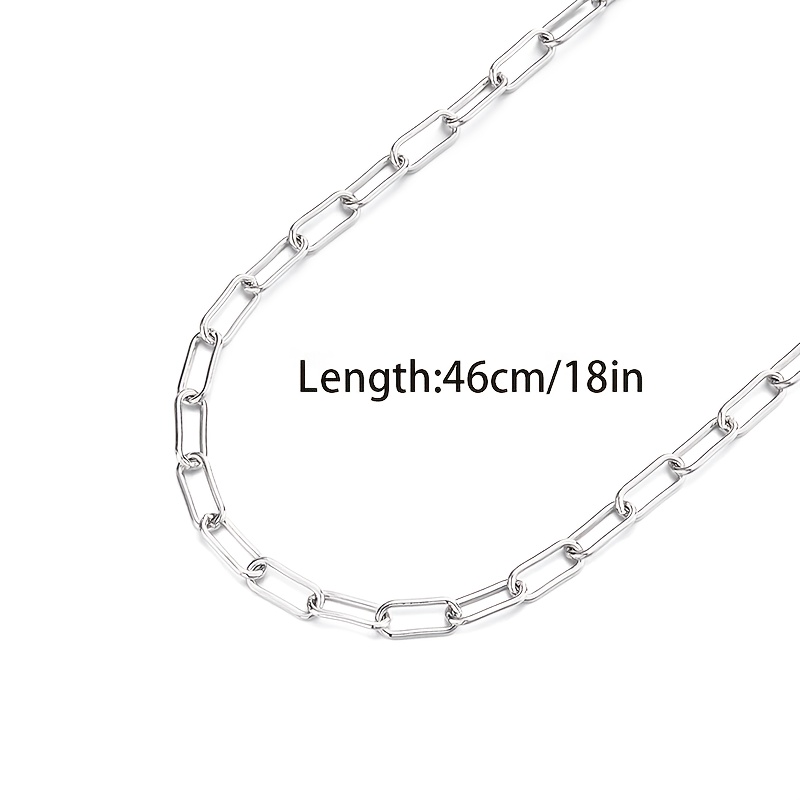 Image of 925 Sterling Silvery Women's Necklace, Loop Clasp Necklace, , Women's Jewelry, Mother's Day Gift, Valentine's Day Christmas Gift, Exquisite Gift Box Packaging.