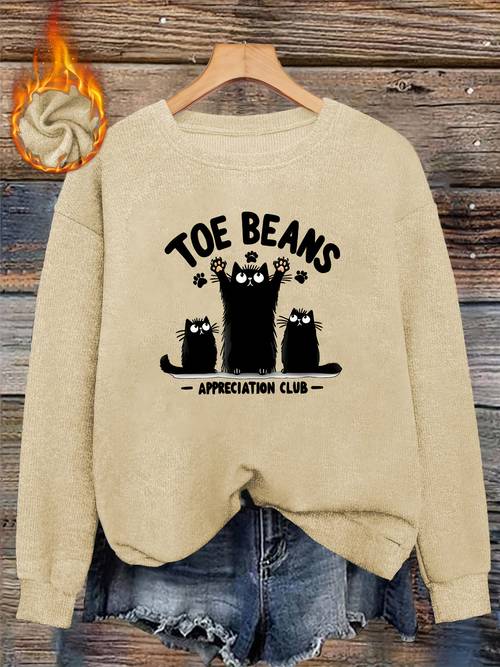 item picture paw print womens sweater simple and casual round neck long sleeved top polyester fabric autumn and item