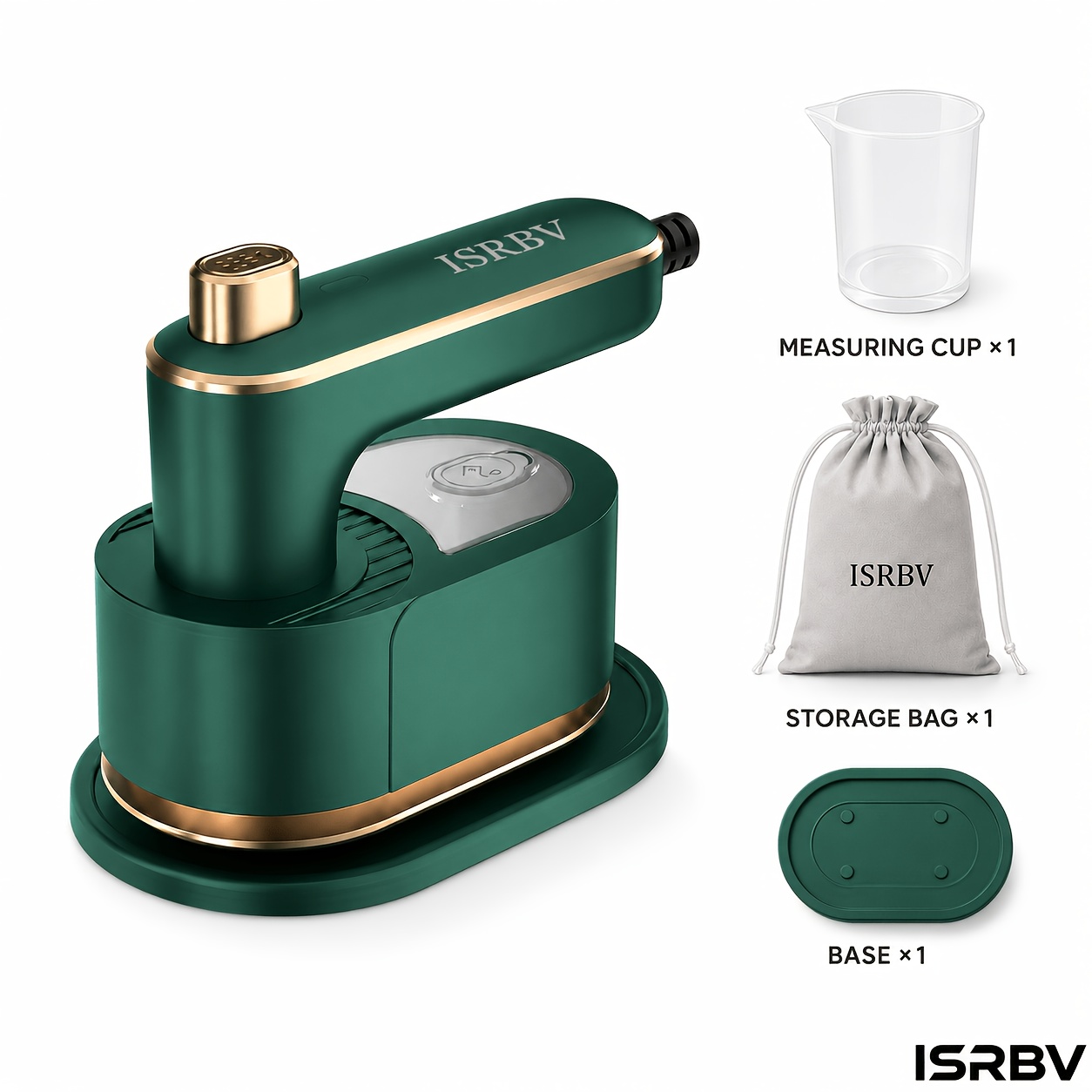 TEMU 1 Portable Mini Travel - Mini Ironing Machine Suitable For Dormitory/travel/household Needs, Steam With Measuring Cup And Portable Storage Bag -