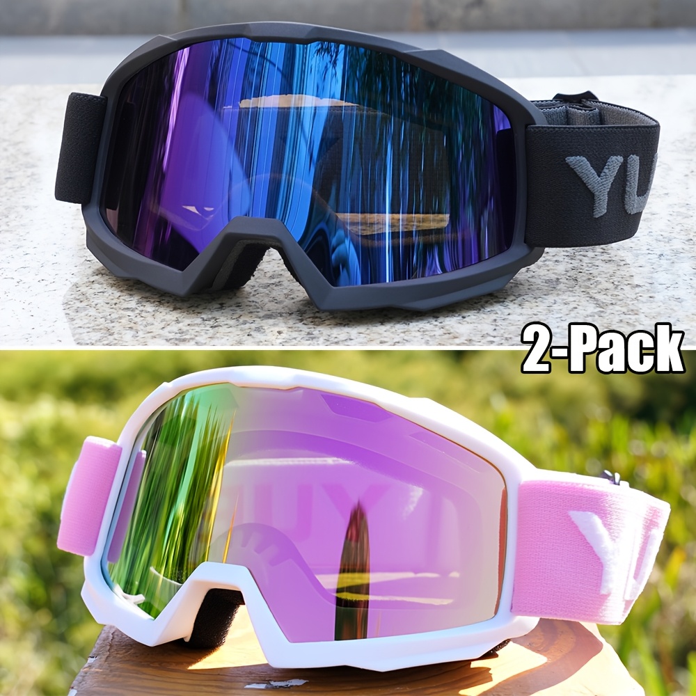 2-Pack Trendy Ski Goggles Ultra Lightweight High Cost-Effective