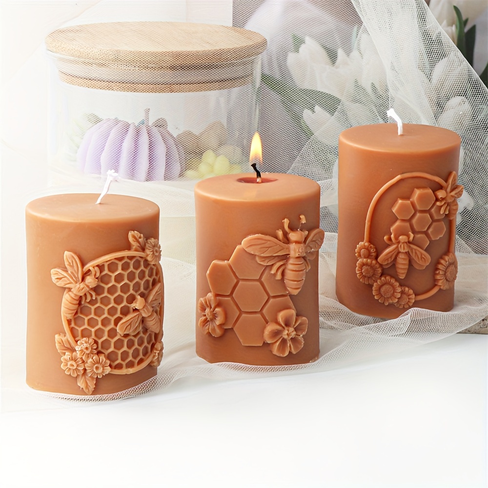 

honey Bees 3d Silicone Mold - Create Stunning Honeycomb Designs For Candles, Soaps & Aromatherapy - Nature-inspired Home Decor Craft Tool