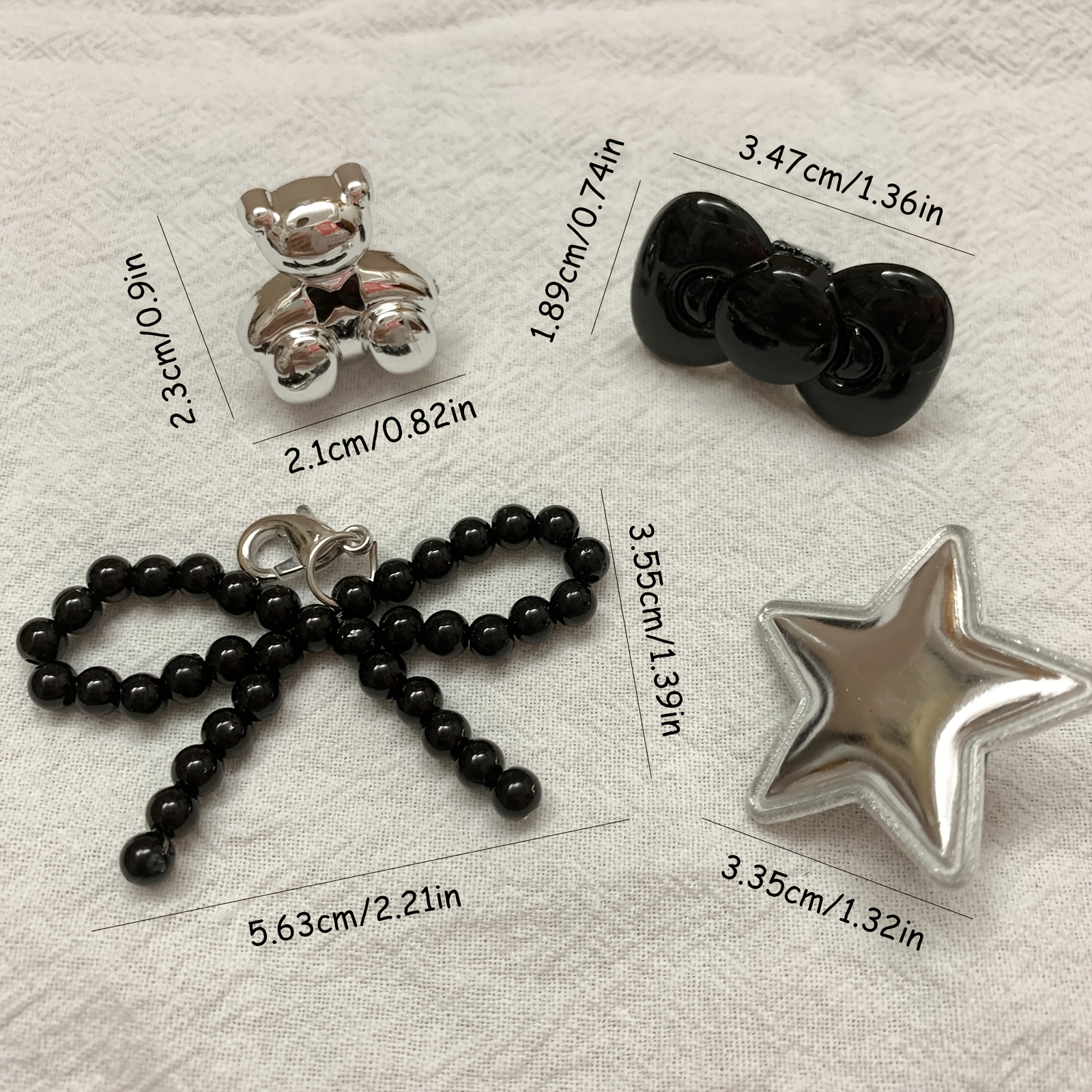 TEMU 4pcs Shoelaces Clips Diy Shoelaces Charm Clips Shoelaces Decoration For Women's Sneakers & Casual