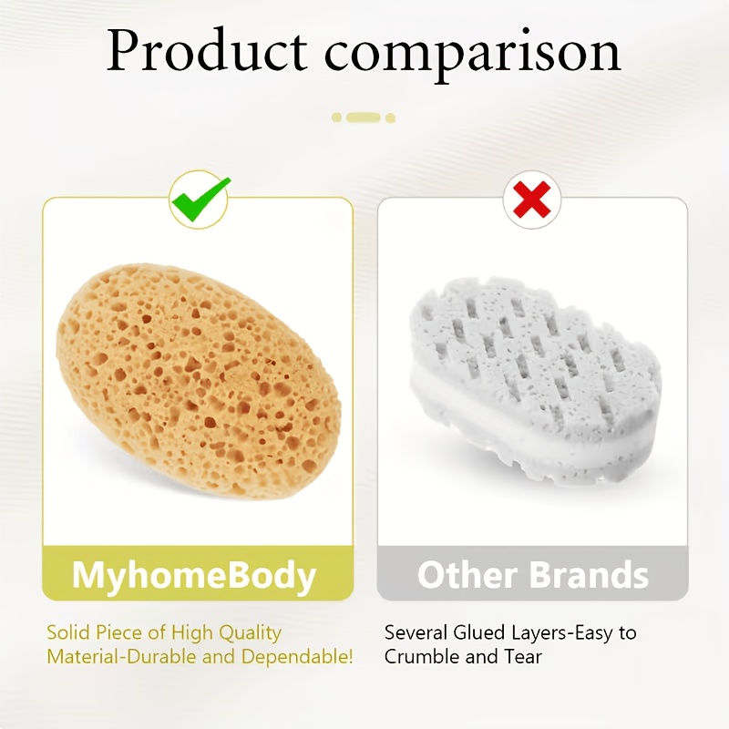 Soft Porous Bath Sponge with Hanging Loop for Cleansing