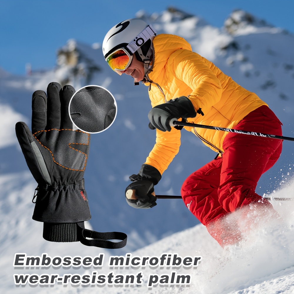 Ski Snowboard Gloves Men Women Waterproof Winter Warm - Temu