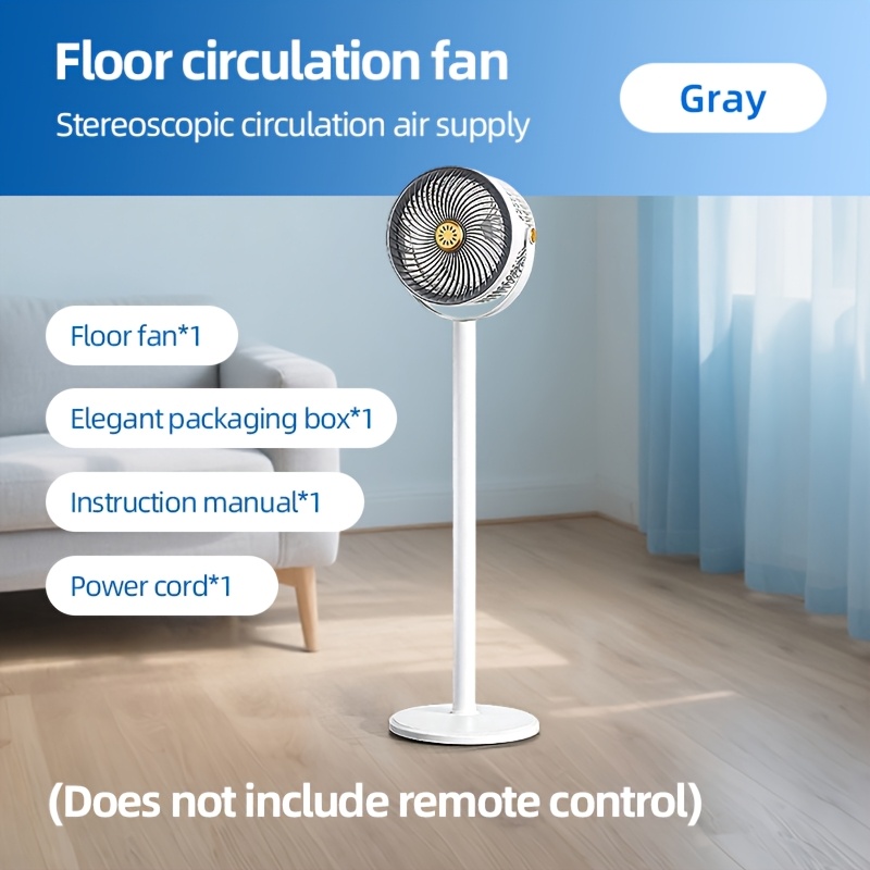 Standing Fan, Extendable Fan, Adjustable Height, 5-speed, Type-c Charging Port, Lithium Battery Powered, Air Circulation Equipment, Desktop And Tabletop Dual-use Fan, Without Remote Control