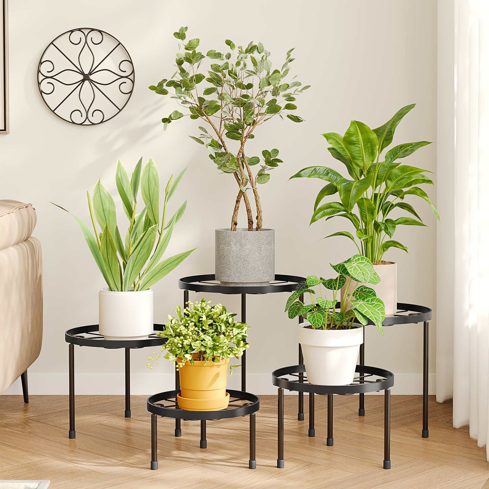 outdoor plant pot stands sold on Temu United States