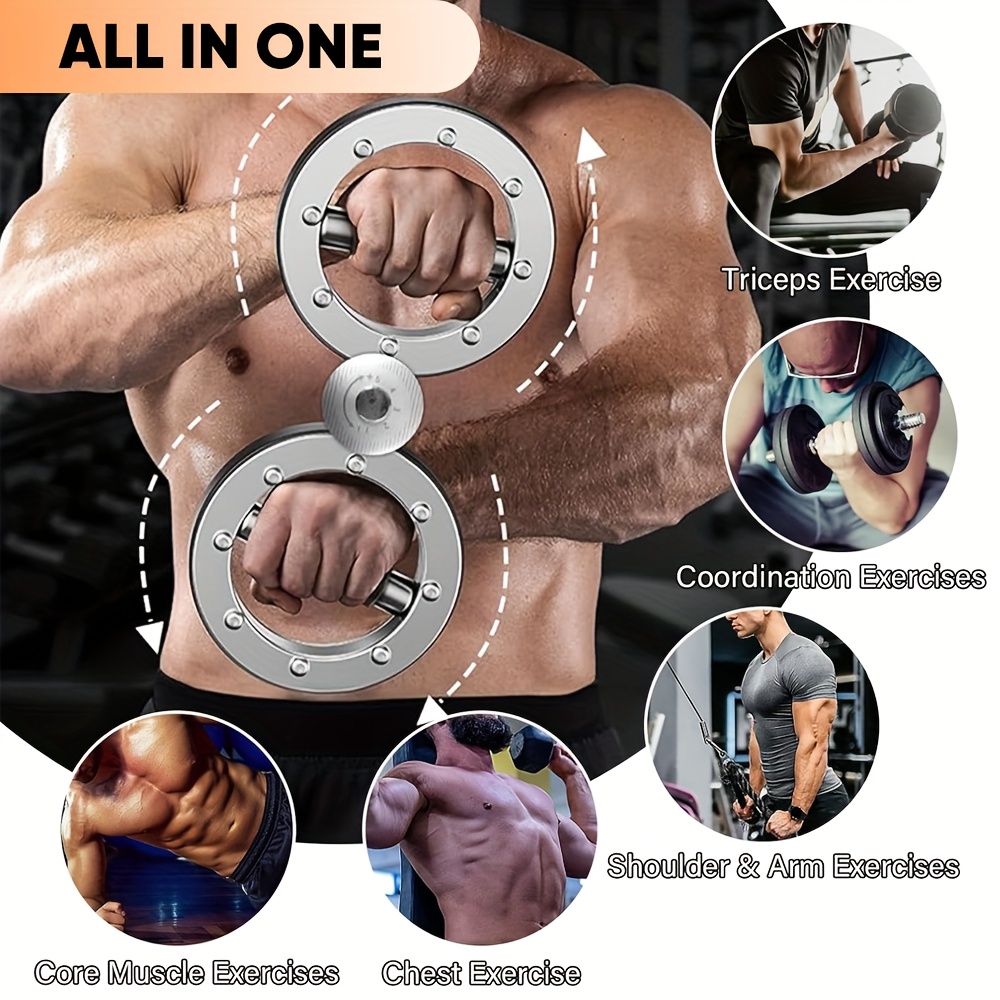   rotator   - heavy-duty adjustable   training system with 360° rotating arm & shoulder workout equipment, home gym strength trainer with ergonomic grip, non-electric muscle builder for men - ideal for bicep, tricep, forearm, rotator cuff - perfect birthday/christmas/valentine s/thanksgiving/new year/  gift - multifunctional   rotator machine for arm & shoulder strength training Product details 4