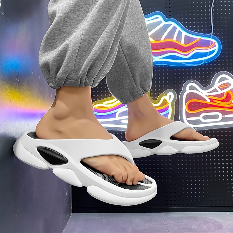 mens summer breathable cut out slide sandals     cover upper fabric inner sole round toe   home casual wear breathable sandals minimalist slippers synthetic cover sandal Product details 13