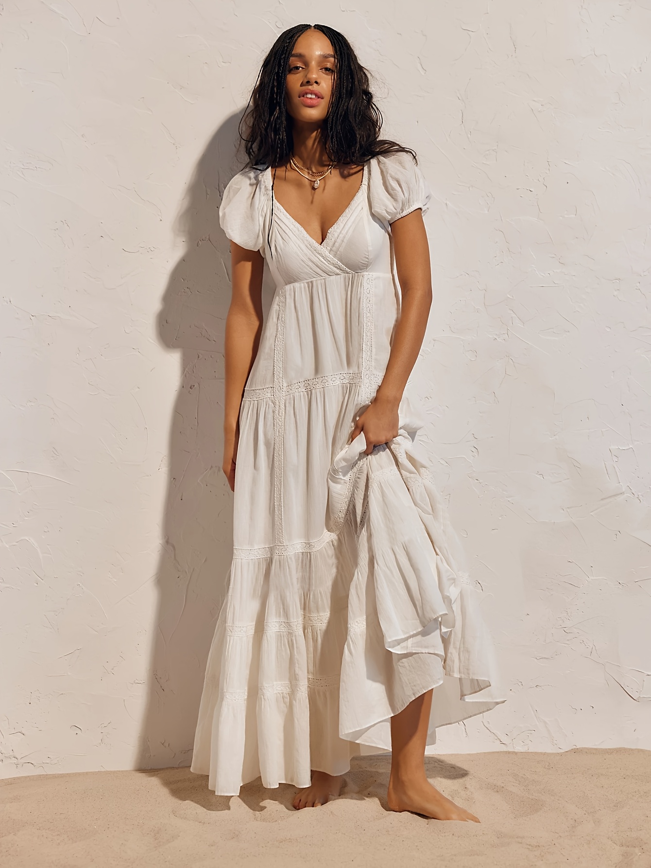 vintage style champagne wedding dress | Boho Bride Dress creating a stunning sparkle style_party ♥️Red Dress with black Size:15.0