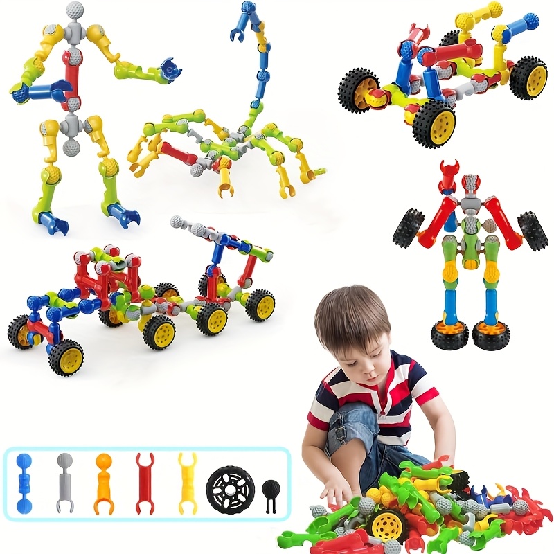 132pcs Kids STEM Building Toys, Educational Gift