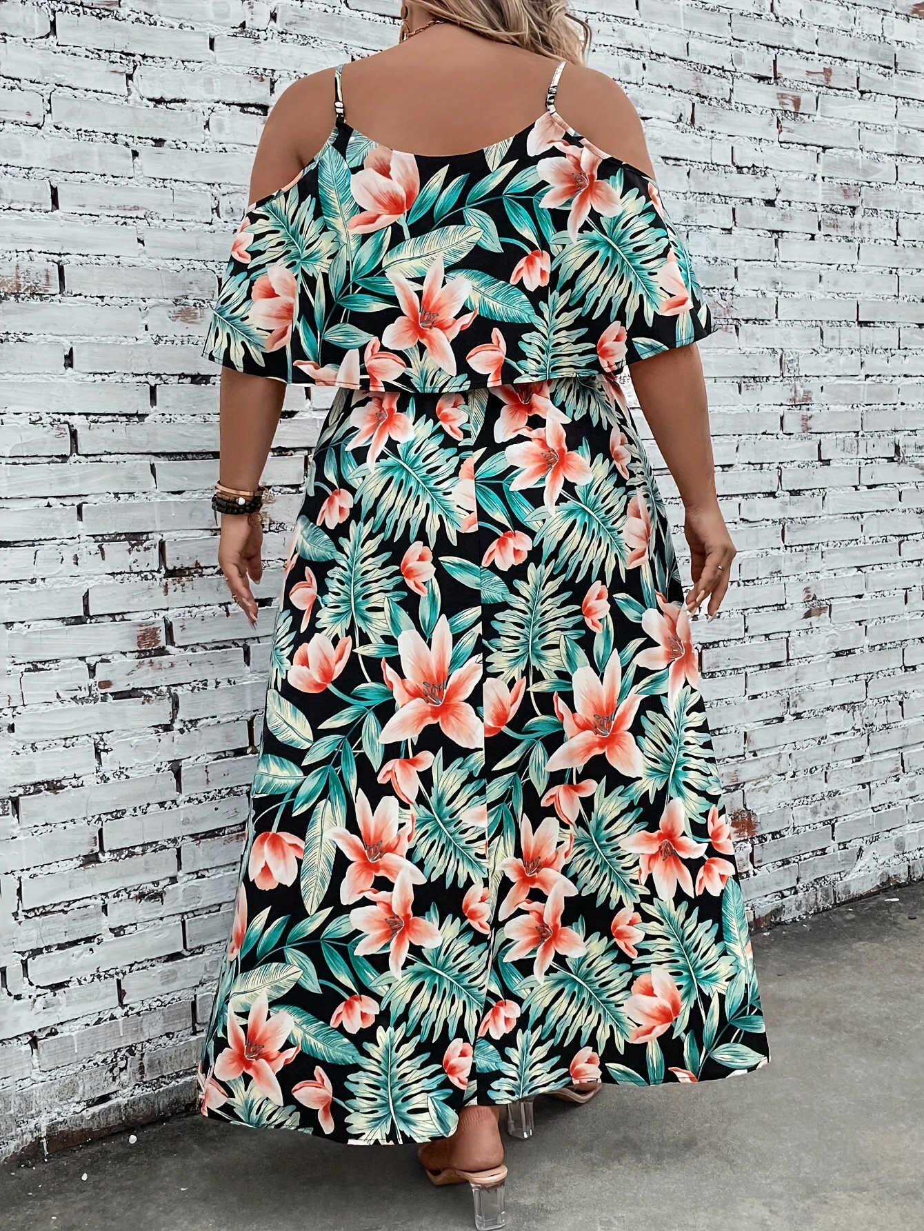 slim fit dress slacks Green Front Knot Halter Plus Maxi Dress – PinkBlush