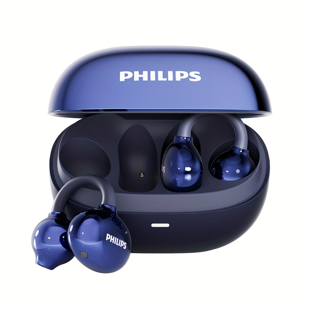 item picture philips 3469 clip on wireless earphones are suitable for home office mobile phones and pcs   for a long time with 360   sound effects   wireless 5 4 stunning   type c charging compatible with mobile
