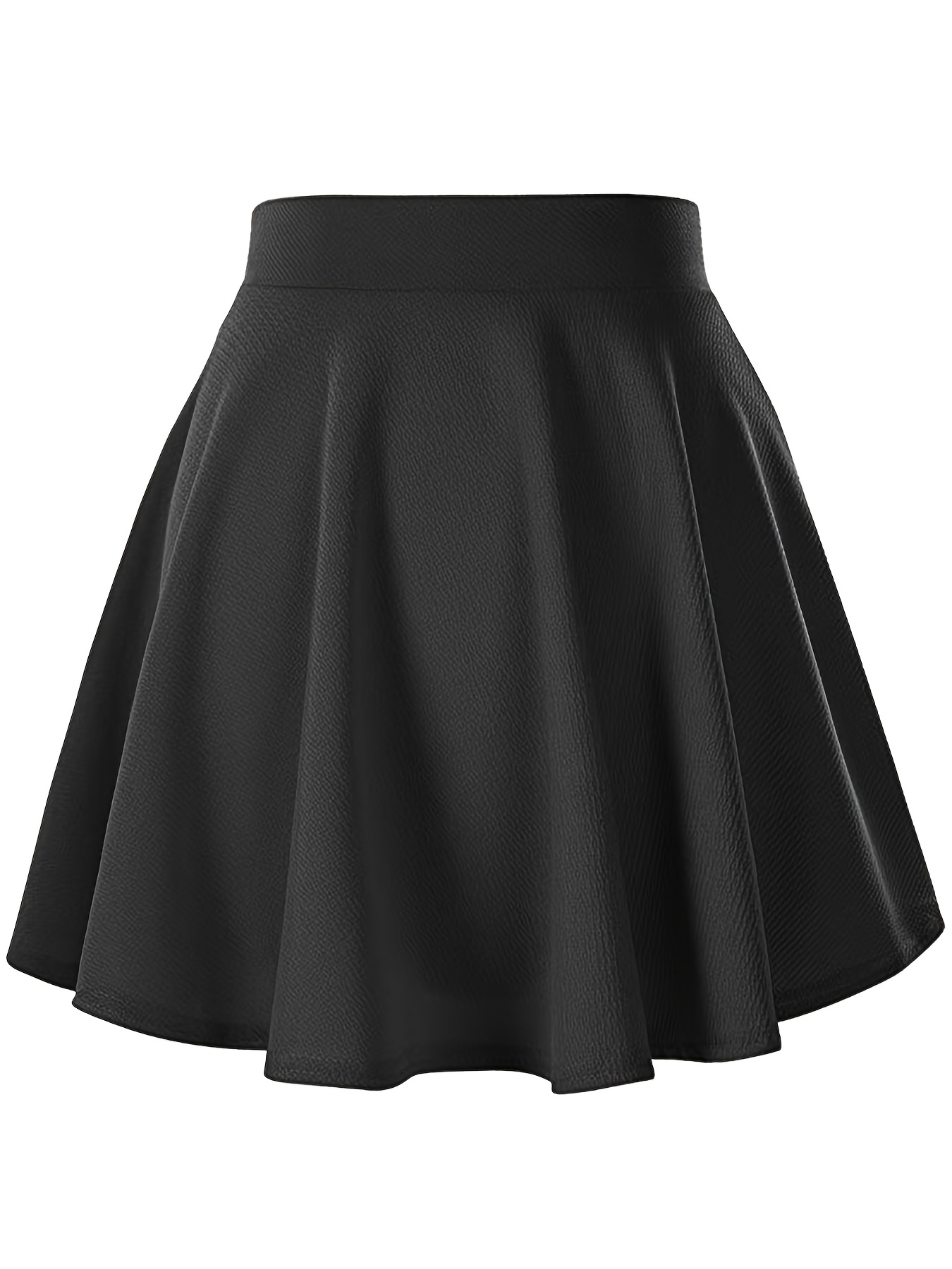 new   waist a line puff skirt with elastic waist pleated skirt versatile umbrella skirt flared maxi skirt