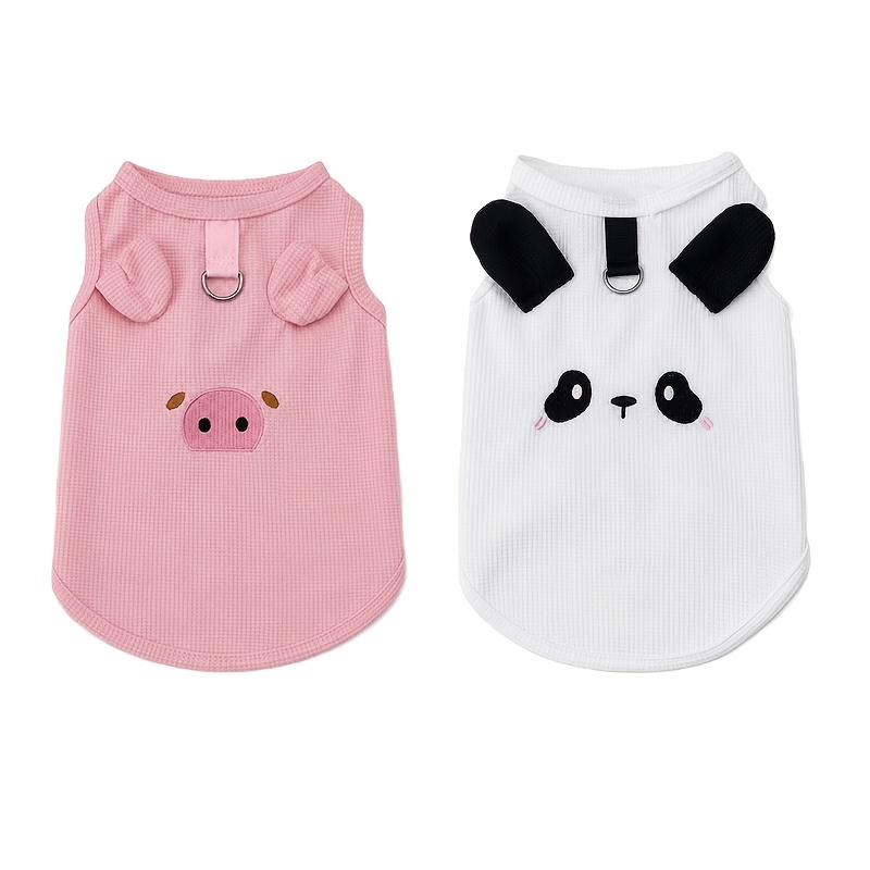 2pcs Spring Summer Clothing Set for Small to Medium Dogs