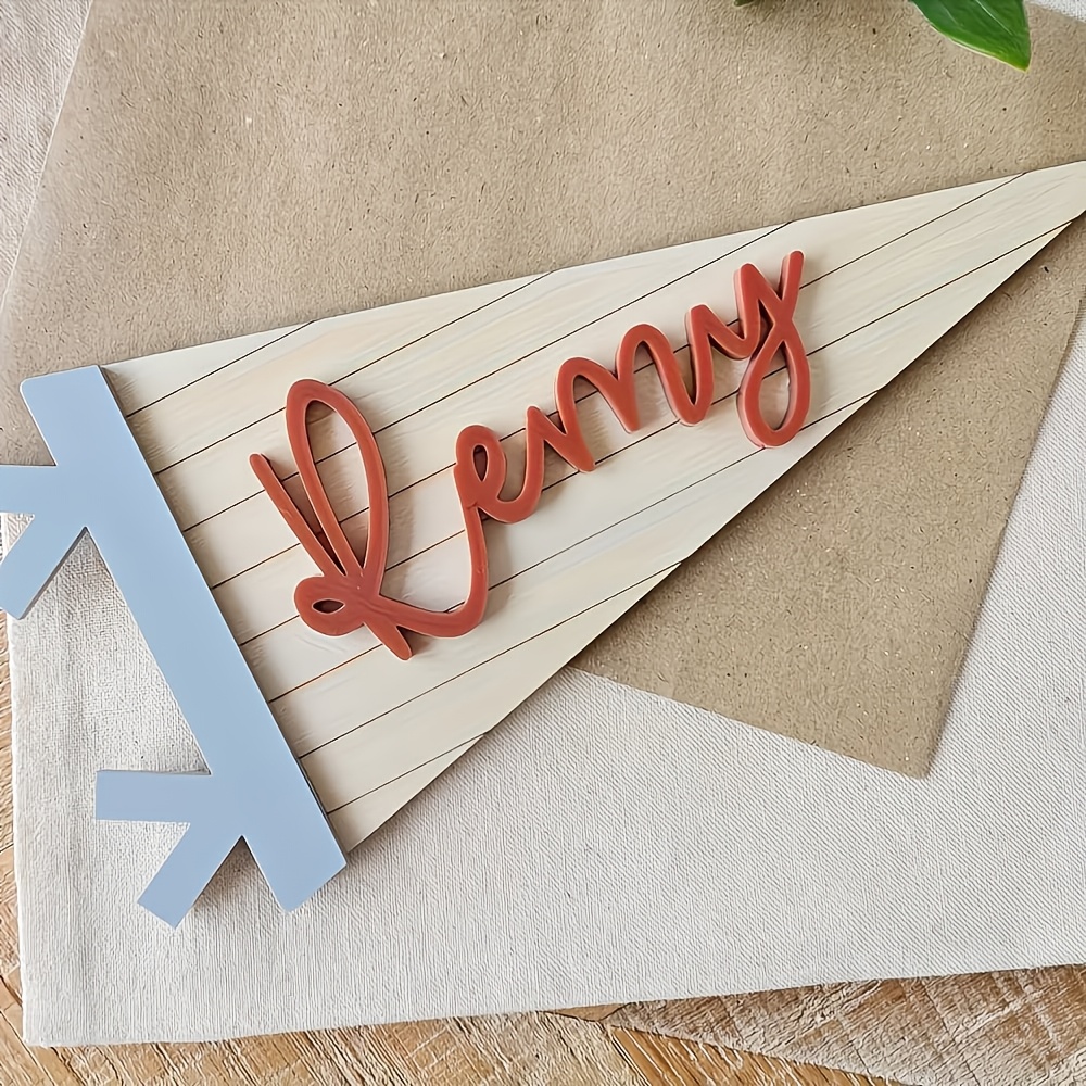 Custom Personalized Wooden Banner Nameplate