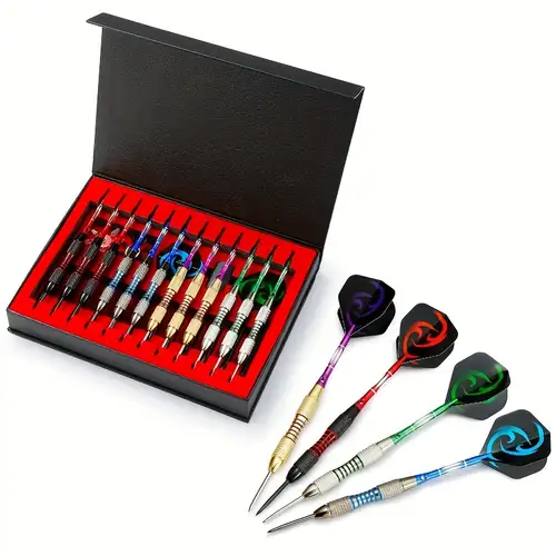 Set Freccette Rose Kuli Con Punta In Acciaio - 12 Pezzi Da 24g, Con Custodia E Accessori - Foto 10