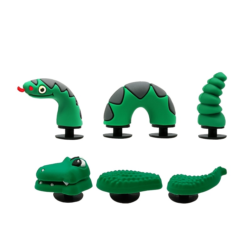 Image of Cute And Little Crocodile Little Snake Shoe Additions Style Random Mix 3d Full-body Simulation Mermaid, Dragon, Dolphin, Whale And Other Colors And Combinations Vs Multiple Styles Random
