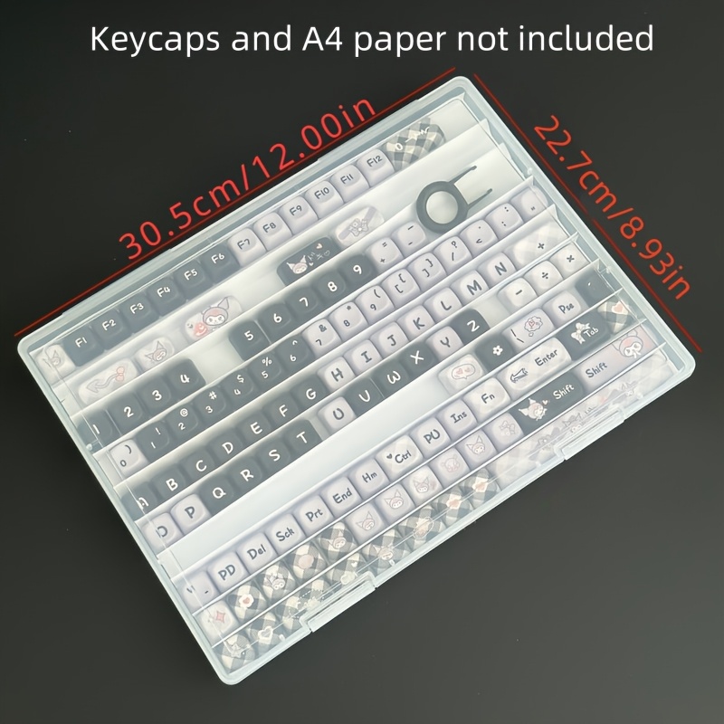 

Clear Plastic Keycap Storage Box - For Mechanical Keyboard , Computer Accessories Organizer