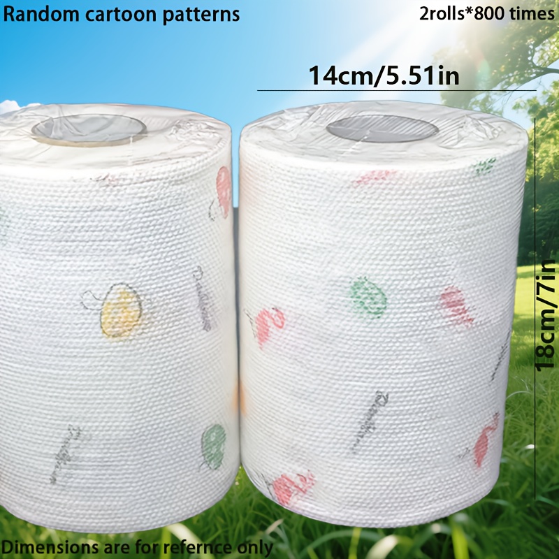 TEMU 1600 Paper Towels, 2 Rolls Of Disposable Kitchen Paper Towels, Kitchen Cleaning Paper Towels, Lazy Rags, Dishwashing Degreasing Paper Towels,